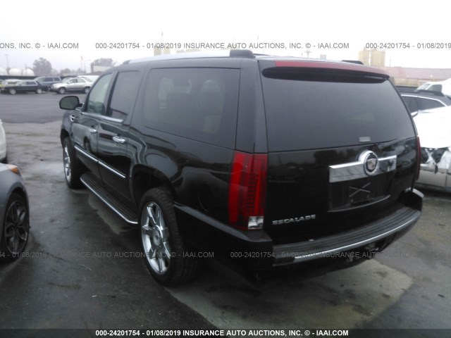 1GYFK668X7R293331 - 2007 CADILLAC ESCALADE ESV BLACK photo 3