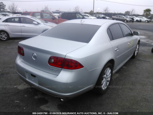 1G4HC5E13AU124360 - 2010 BUICK LUCERNE CXL SILVER photo 4