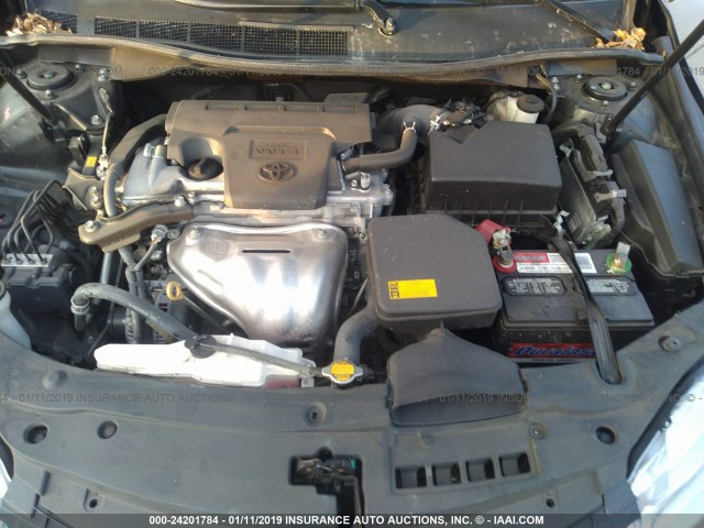 4T1BF1FK3FU066531 - 2015 TOYOTA CAMRY LE/XLE/SE/XSE BLACK photo 10
