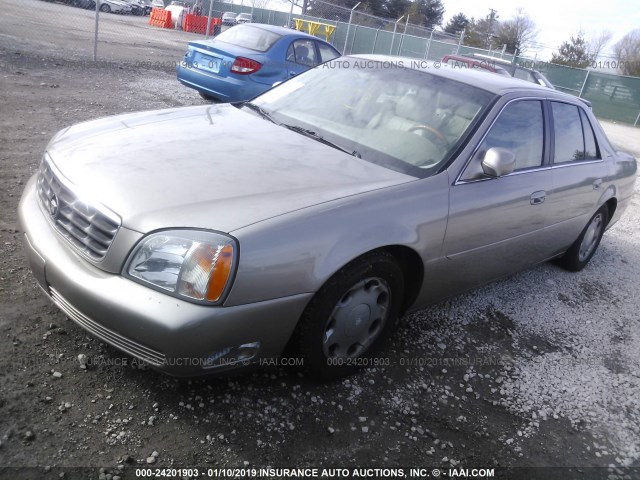 1G6KE57Y9YU324641 - 2000 CADILLAC DEVILLE DHS GOLD photo 2