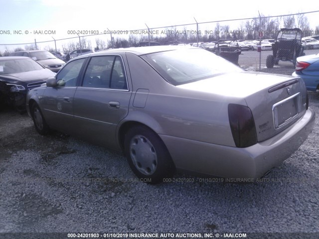 1G6KE57Y9YU324641 - 2000 CADILLAC DEVILLE DHS GOLD photo 3