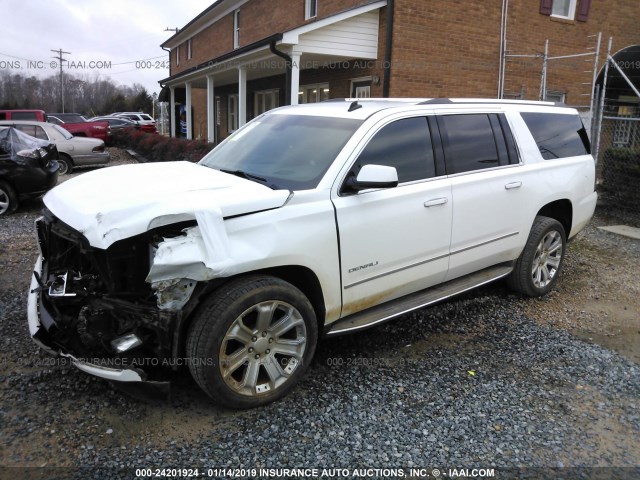 1GKS1JKJ1FR100148 - 2015 GMC YUKON XL DENALI WHITE photo 2