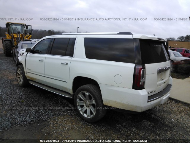 1GKS1JKJ1FR100148 - 2015 GMC YUKON XL DENALI WHITE photo 3