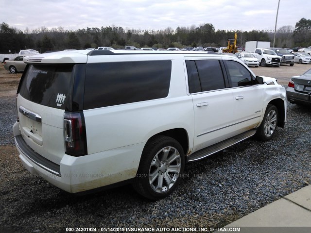 1GKS1JKJ1FR100148 - 2015 GMC YUKON XL DENALI WHITE photo 4