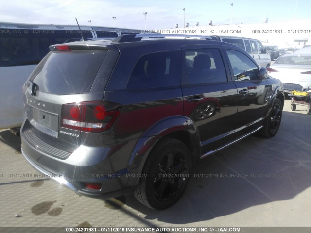 3C4PDDGG6JT449670 - 2018 DODGE JOURNEY CROSSROAD GRAY photo 4