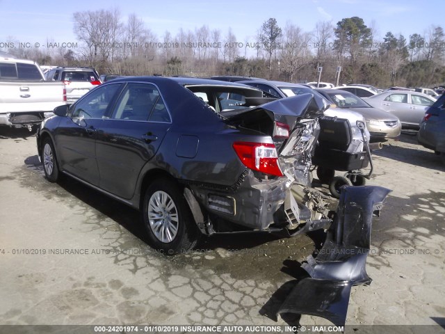 4T1BF1FK4CU008830 - 2012 TOYOTA CAMRY SE/LE/XLE GRAY photo 3