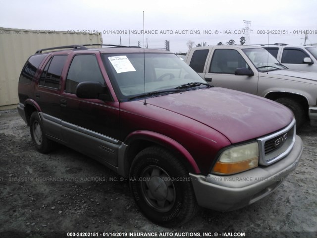 1GKCS13W5Y2159551 - 2000 GMC JIMMY MAROON photo 1