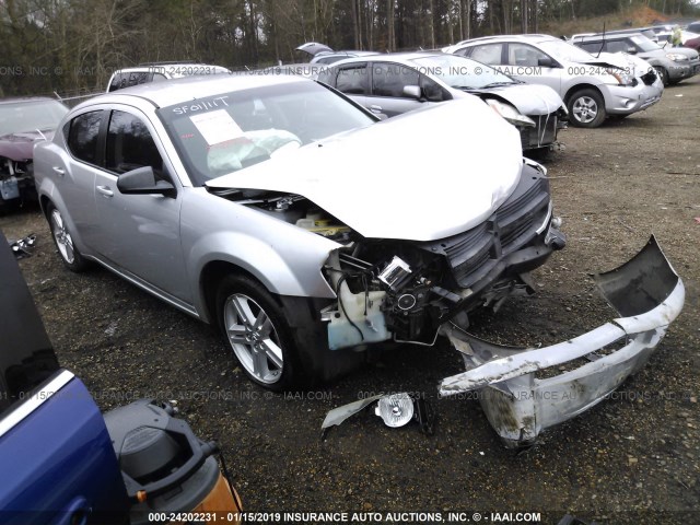 1B3CC4FB7AN107458 - 2010 DODGE AVENGER SXT SILVER photo 1