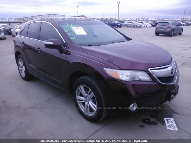 5J8TB3H57EL007236 - 2014 ACURA RDX TECHNOLOGY MAROON photo 1