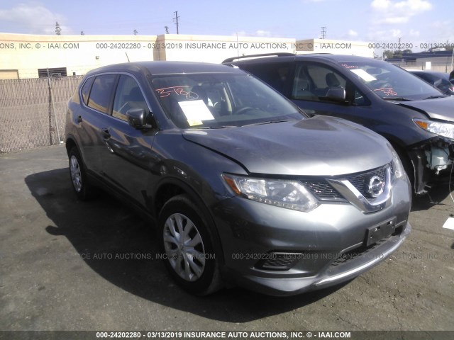 5N1AT2MN0GC761161 - 2016 NISSAN ROGUE S/SL/SV GRAY photo 1