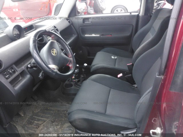 JTLKT334464069165 - 2006 TOYOTA SCION XB Бордовый фото 5