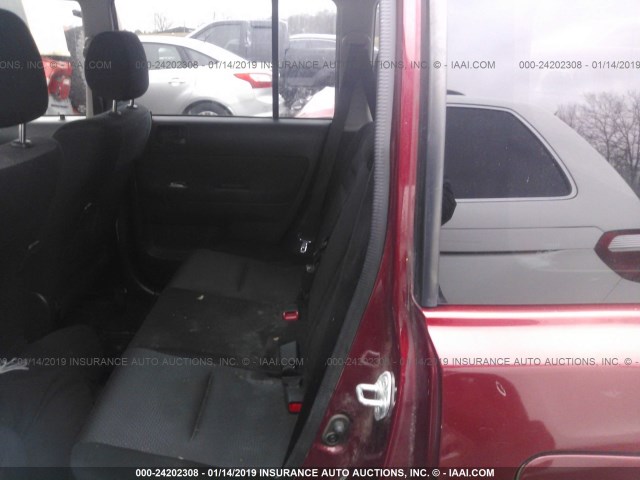 JTLKT334464069165 - 2006 TOYOTA SCION XB Бордовый фото 8