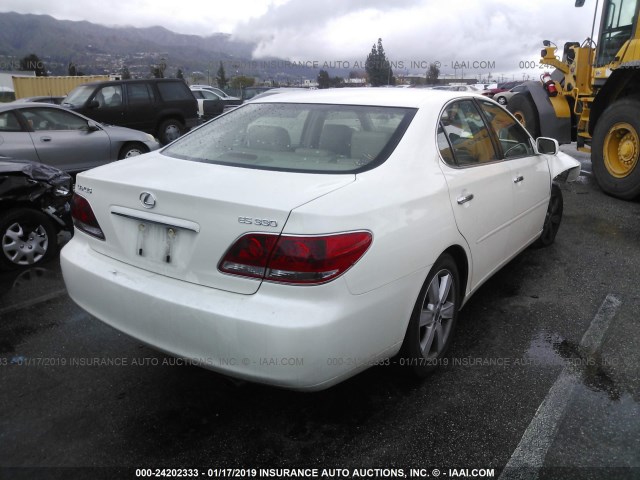 JTHBA30G465166701 - 2006 LEXUS ES 330 WHITE photo 4