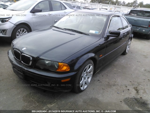 WBABN33431JW59743 - 2001 BMW 325 CI BLACK photo 2