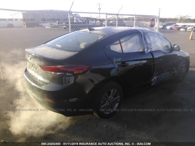 5NPD84LF0JH377580 - 2018 HYUNDAI ELANTRA SEL/VALUE/LIMITED BLACK photo 4