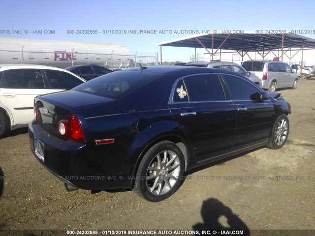 1G1ZJ577794102897 - 2009 CHEVROLET MALIBU 2LT BLUE photo 4