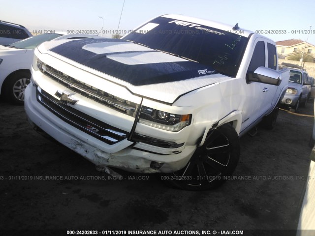 3GCUKSEJ7JG166845 - 2018 CHEVROLET SILVERADO K1500 LTZ WHITE photo 2