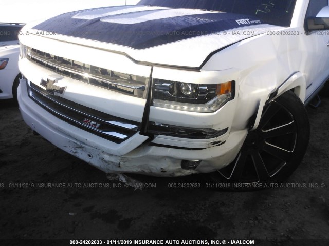 3GCUKSEJ7JG166845 - 2018 CHEVROLET SILVERADO K1500 LTZ WHITE photo 6