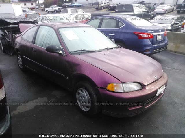 2HGEJ2221RH520683 - 1994 HONDA CIVIC DX PURPLE photo 1