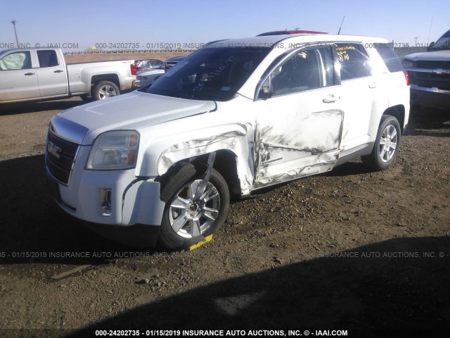 2GKALMEK2C6238459 - 2012 GMC TERRAIN SLE WHITE photo 2