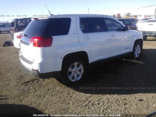 2GKALMEK2C6238459 - 2012 GMC TERRAIN SLE WHITE photo 4