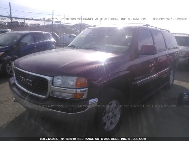 3GKFK16Z04G247072 - 2004 GMC YUKON XL K1500 MAROON photo 2