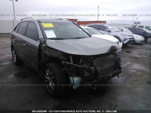 5XYKW4A21DG412362 - 2013 KIA SORENTO SX Pewter photo 1