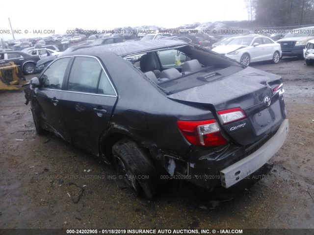 4T1BF1FK5EU393205 - 2014 TOYOTA CAMRY L/SE/LE/XLE 灰色 照片 3