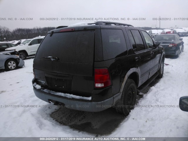 1FMZU63K52ZC62764 - 2002 FORD EXPLORER XLT BLACK photo 4