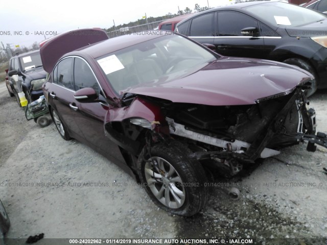 KMHGC4DD6DU225446 - 2013 HYUNDAI GENESIS 3.8L MAROON photo 1