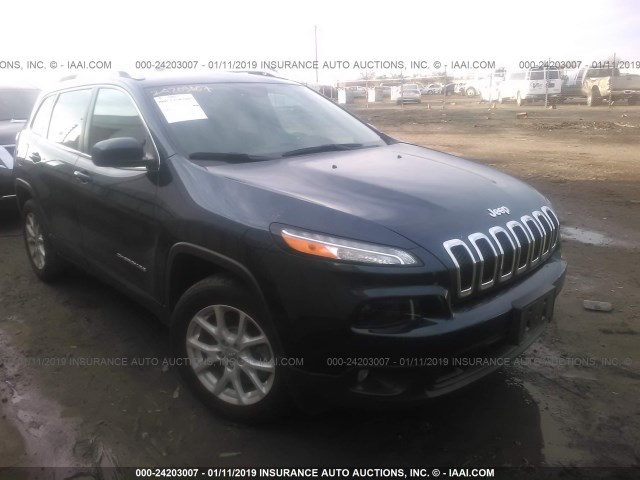 1C4PJLCB5JD597067 - 2018 JEEP CHEROKEE LATITUDE BLUE photo 1