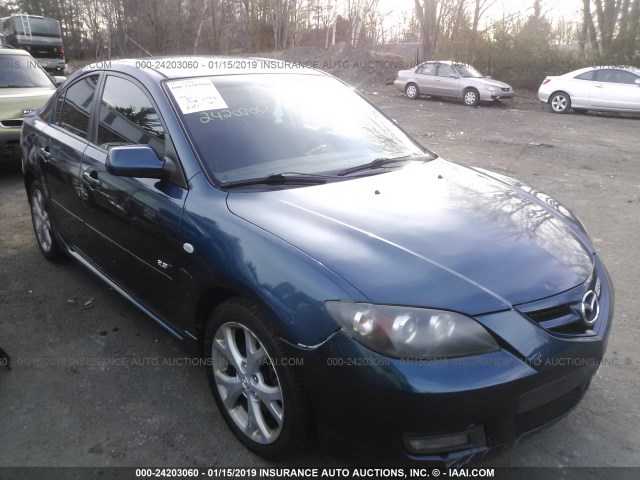 JM1BK323481830871 - 2008 MAZDA 3 S BLUE photo 1