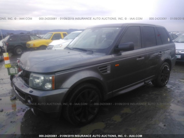 SALSF254X6A960355 - 2006 LAND ROVER RANGE ROVER SPORT HSE GRAY photo 2