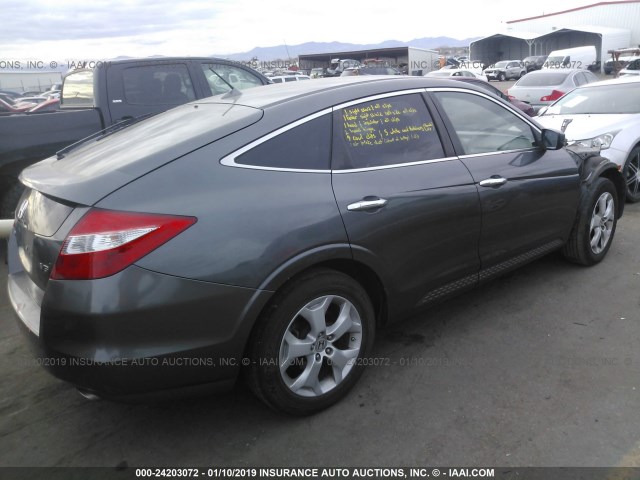 5J6TF2H55CL006770 - 2012 HONDA CROSSTOUR EXL GRAY photo 4