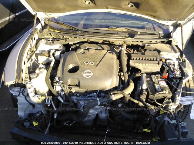 1N4AA5AP8AC853875 - 2010 NISSAN MAXIMA S/SV SILVER photo 10