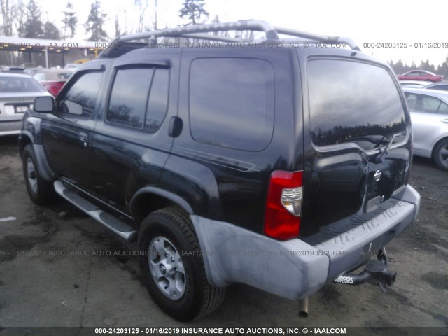 5N1ED28YXYC537173 - 2000 NISSAN XTERRA XE/SE BLACK photo 3