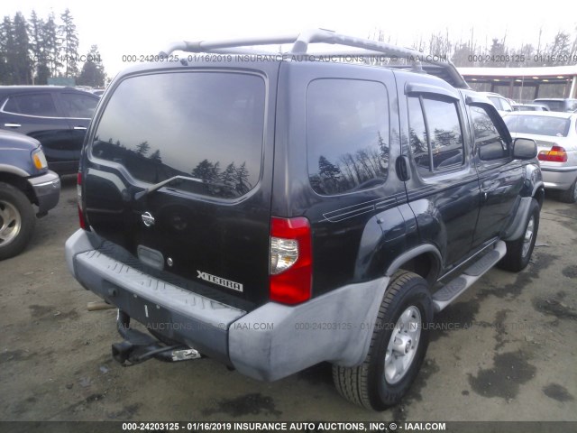 5N1ED28YXYC537173 - 2000 NISSAN XTERRA XE/SE BLACK photo 4