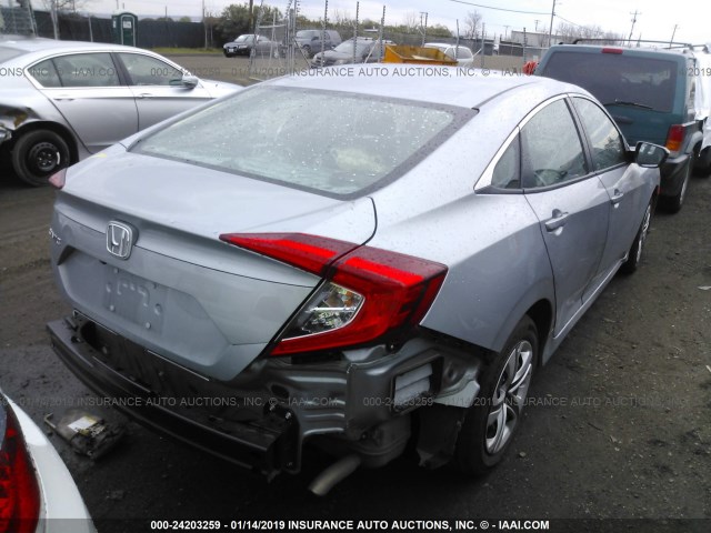 2HGFC2F5XHH555921 - 2017 HONDA CIVIC LX SILVER photo 4