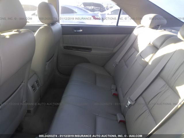JTDBE30K740261564 - 2004 TOYOTA CAMRY LE/XLE TAN photo 8