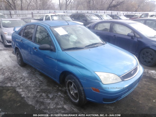 1FAFP34N77W352762 - 2007 FORD FOCUS ZX4/S/SE/SES BLUE photo 1