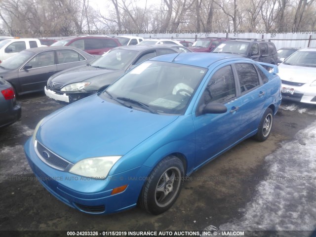 1FAFP34N77W352762 - 2007 FORD FOCUS ZX4/S/SE/SES BLUE photo 2