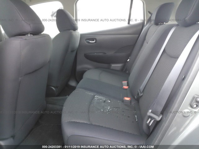 1N4AZ0CP2GC310281 - 2016 NISSAN LEAF S GRAY photo 8