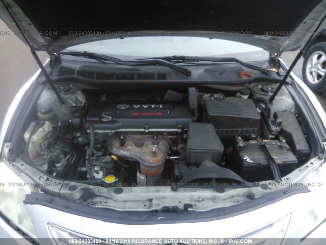 JTNBE46KX73038270 - 2007 TOYOTA CAMRY NEW GENERAT CE/LE/XLE/SE SILVER photo 10