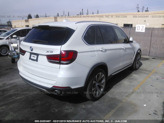 5UXKR2C53G0H41921 - 2016 BMW X5 SDRIVE35I WHITE photo 4