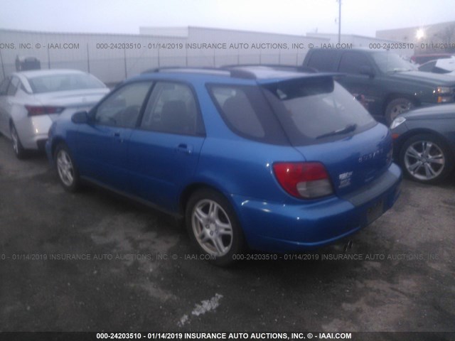 JF1GG29663H802139 - 2003 SUBARU IMPREZA WRX BLUE photo 3