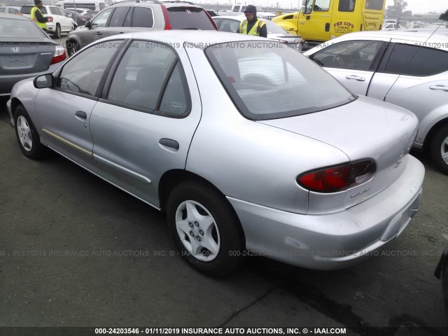 1G1JC524427211858 - 2002 CHEVROLET CAVALIER CNG SILVER photo 3