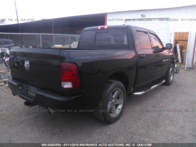 1C6RD6MT5CS159647 - 2012 DODGE RAM 1500 SPORT BLACK photo 4