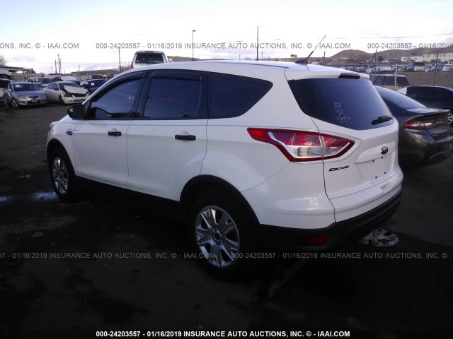 1FMCU0F74DUC54343 - 2013 FORD ESCAPE S WHITE photo 3