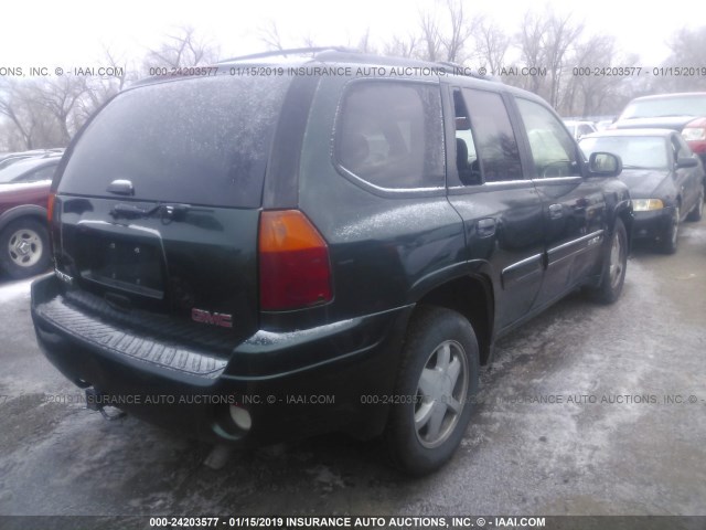 1GKDT13S222349331 - 2002 GMC ENVOY GREEN photo 4