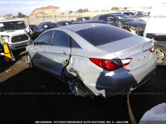 5NPEC4AB5BH202066 - 2011 HYUNDAI SONATA SE/LIMITED SILVER photo 3